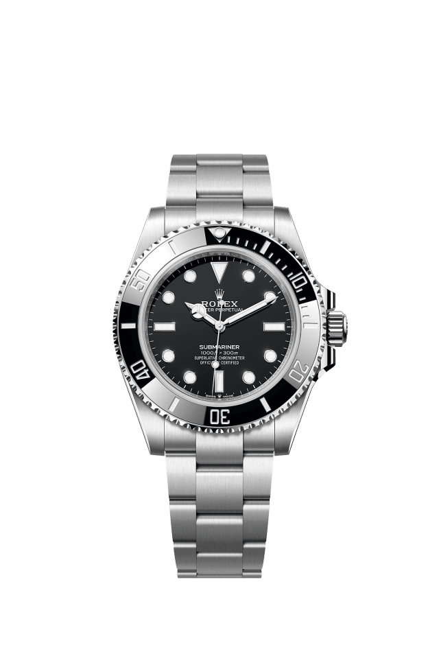 Submariner, Oyster, 41 mm, Oystersteel, Dial : Black, Rolex · illustrated reference 124060-0001