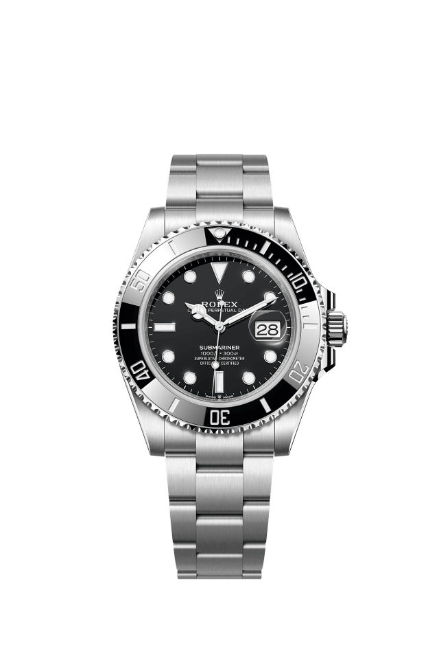 Submariner Date, Oyster, 41 mm, Oystersteel, Dial : Black, Rolex · illustrated reference 126610LN-0001