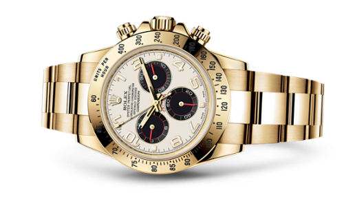 Rolex Cosmograph Daytona Yellow Gold / Panda Racing (116528-0038) · illustrated reference 116528-0038