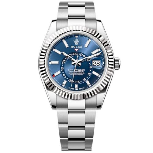 Rolex Sky-Dweller Stainless Steel - White Gold / Blue / Oyster (336934-0005)