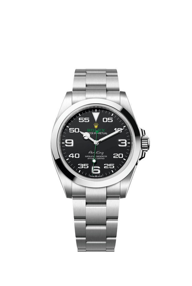 Air-King, Oyster, 40 mm, Oystersteel, Dial : Black, Rolex · illustrated reference 126900-0001