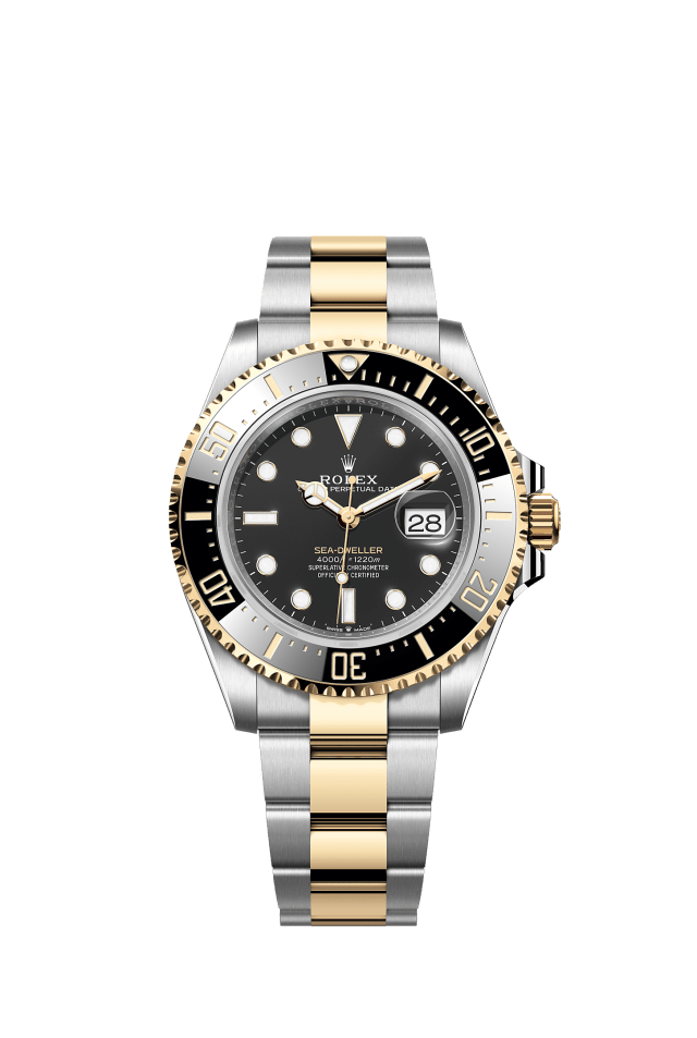 Sea-Dweller, Oyster, 43 mm, Oystersteel and yellow gold, Dial : Intense black, Rolex · illustrated reference 126603-0001