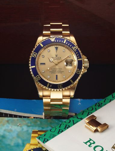 Rolex Submariner 16618 Gold Serti (16618 Gold Serti) · illustrated reference 16618 Gold Serti