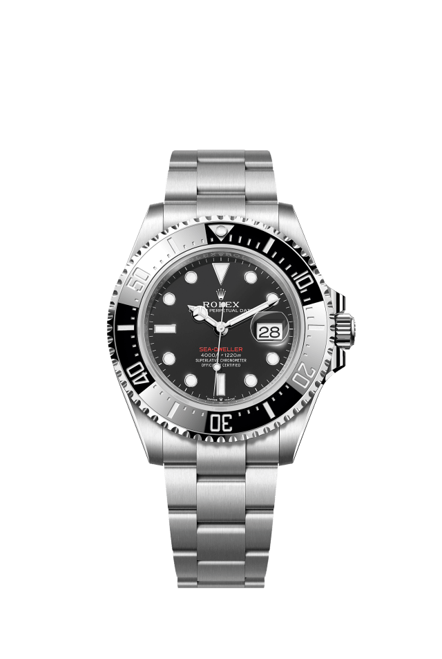 Sea-Dweller, Oyster, 43 mm, Oystersteel, Dial : Intense black, Rolex · illustrated reference 126600-0002