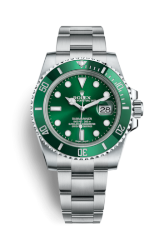 Rolex Submariner Date Stainless Steel / Green / Cerachom (116610lv-0002) · illustrated reference 116610lv-0002