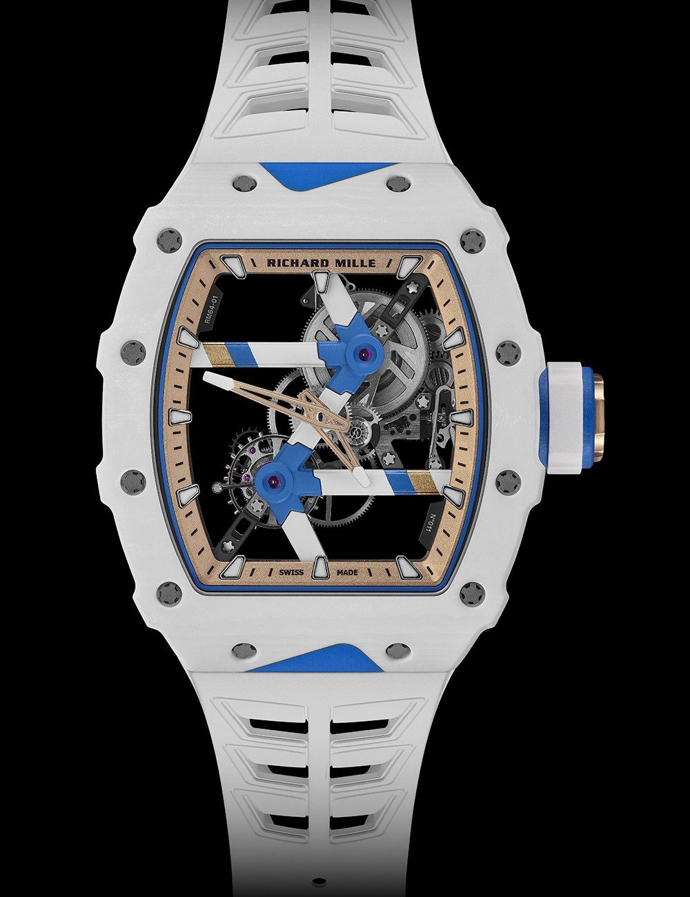 Richard Mille RM 64-01 Tourbillon Colnago with white strap
