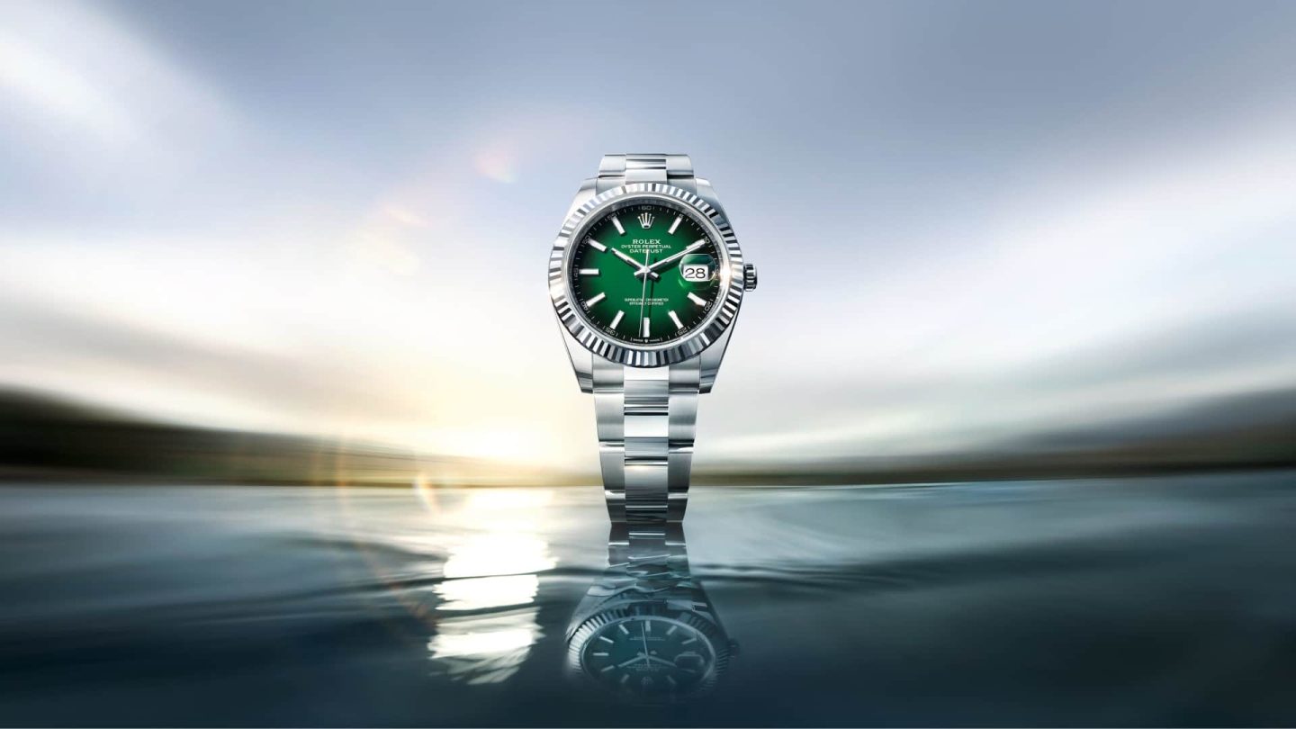 Rolex Datejust 41 126334-0033 with green lacquer ombre dial